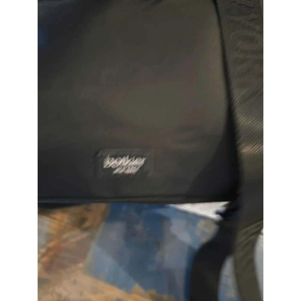 Botkier‎ New York Black Nylon Leather Flap Backpack